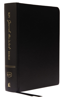 KJV, Journal the Word Bible, Hardcover, Black, Red Letter Edition, Comfort Print: Reflect, Journal, or Create Art Next to Your Favorite Verses By Thomas Nelson Cover Image