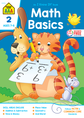 School Zone Math Basics Grade 2 Workbook By School Zone Cover Image