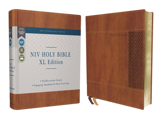 Niv, Holy Bible, XL Edition, Leathersoft, Brown, Comfort Print Cover Image