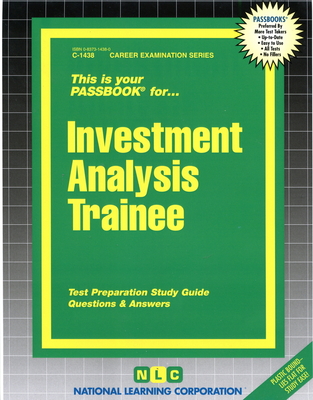 Investment Analysis Trainee (Career Examination Series #1438) By National Learning Corporation Cover Image