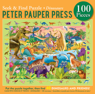 Dinosaurs Seek & Find 100-Piece Jigsaw Puzzle