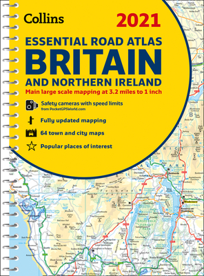 2021 Collins Essential Road Atlas Britain and Northern Ireland