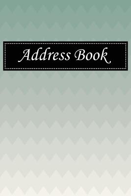 Address Book: Alphabetical Index with Geometric Abstract Chevron Zigzag Cover By Shamrock Logbook Cover Image