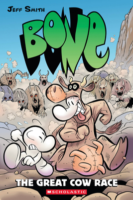 The Great Cow Race: A Graphic Novel (Bone #2) Cover Image