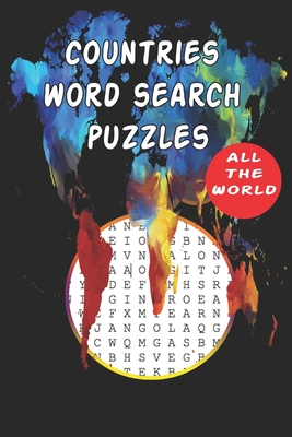 Countries Word Search Puzzles All the World: 6x9' 100 pages Word Search Book Puzzle for Kids Age 8 up and Adults, Educational Notebook in Matt Cover By Countries Word Search Edition Cover Image