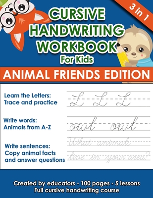 Cursive Handwriting Workbook for Kids: Cursive Writing Practice Book for  Beginners Cursive Letter Tracing: 100 Practice Pages - Letters, Words and  Sen (Paperback)