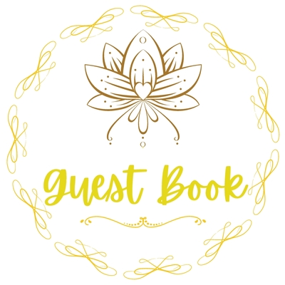 Evening Awl Guest Book Any Occasions Book White and Gold Design Cover Image
