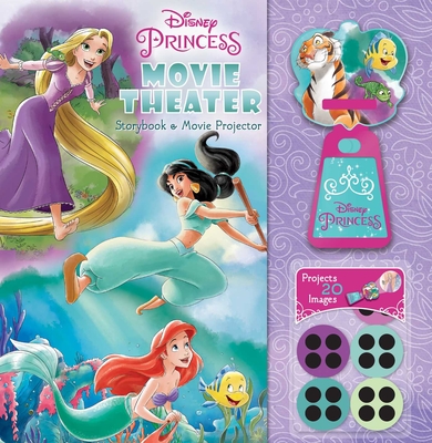 Disney Princess: Movie Theater Storybook & Movie Projector By Brandi Dougherty, Amelia Hansen, Violet Caamano (Illustrator), Ivan Bois (Illustrator), Angel Rodriguez (Illustrator) Cover Image