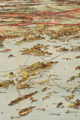 Cover for Casco Bay / Portland / Maine Vintage Map Field Journal Notebook, 50 pages/25 sheets, 4x6