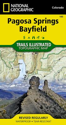 Pagosa Springs, Bayfield Map (National Geographic Trails Illustrated Map #145) By National Geographic Maps Cover Image