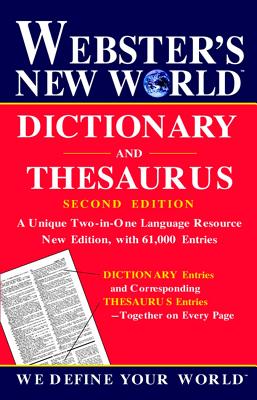 Cover for Webster's New World Dictionary and Thesaurus, 2nd Edition