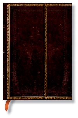 Paperblanks | Black Moroccan | Old Leather Collection | Hardcover | Midi | Lined | Wrap Closure | 144 Pg | 120 GSM By Paperblanks (By (artist)) Cover Image