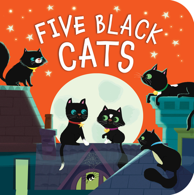 Five Black Cats By Patricia Hegarty, Julia Woolf (Illustrator) Cover Image