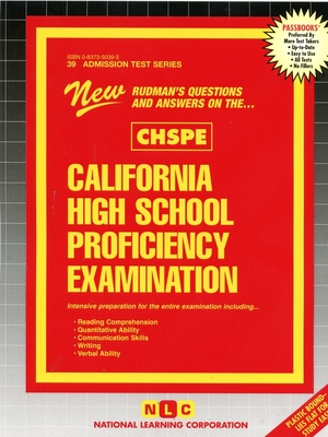 California High School Proficiency Examination (CHSPE) (Admission Test Series #39) By National Learning Corporation Cover Image