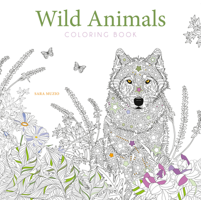 Wild Animals Coloring Book Cover Image