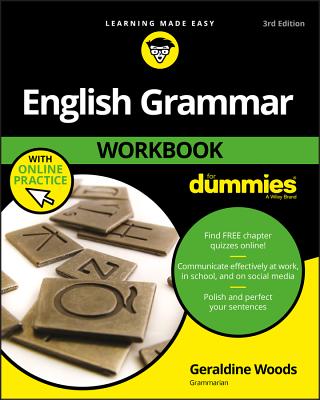 English Grammar Workbook for Dummies with Online Practice Cover Image