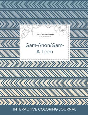 Adult Coloring Journal: Gam-Anon/Gam-A-Teen (Turtle Illustrations, Tribal) Cover Image