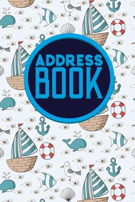Address Book: Address And Birthday Book, Contact Book For Business, Address Book For Women, Phone Book By Address, Cute Navy Cover (Address Books #55) Cover Image