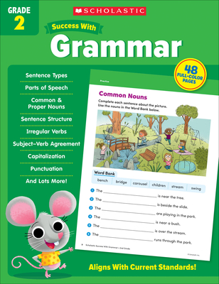 Scholastic Success with Grammar Grade 2 Workbook Cover Image