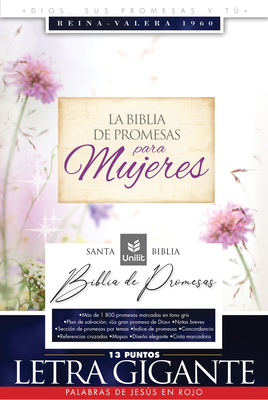 Santa Biblia de Promesas Reina-Valera 1960 / Letra Gigante - 13 Puntos / Piel Especial Con Índice / Floral // Spanish Promise Bible Rvr60 / Giant Prin Cover Image