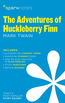 Cover for The Adventures of Huckleberry Finn Sparknotes Literature Guide