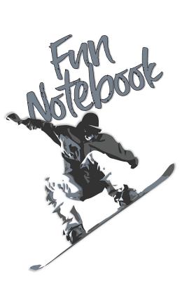 Fun Notebook: Boys Books - Mini Composition Notebook - Ages 6 -12 - Cool Snowboard Book Cover Image