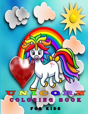 Unicorn coloring book for kids ages 4-8 US edition: Magical