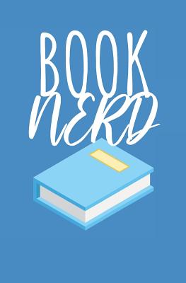 Book nerd: Notizbuch mit Zeilen und Seitenzahlen Cover Image