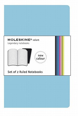 Moleskine Volant Notebook (Set of 2 ), Extra Small, Ruled, Blue (2.5 x 4) (Volant Notebooks)