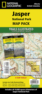 Jasper National Park [Map Pack Bundle] (National Geographic Trails Illustrated Map) Cover Image