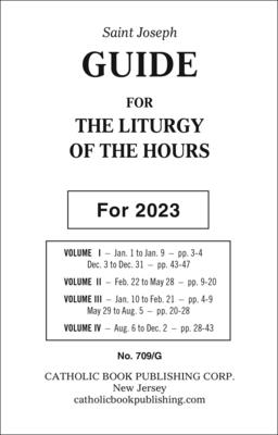 Liturgy of the Hours Guide for 2022 (Large Type) By Catholic Book Publishing Corp (Producer) Cover Image
