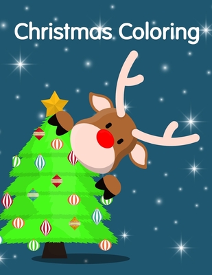 Christmas Coloring: A Cute Animals Coloring Pages for Stress Relief & Relaxation By J. K. Mimo Cover Image