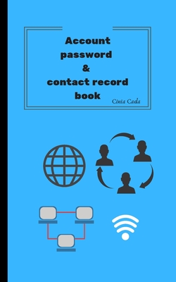Account password & contact record book (Simple Style #2) Cover Image