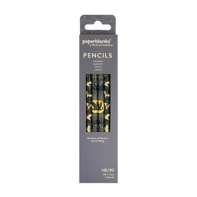Fourth Wing Shadows of Navarre/Fourth Wing 4 Pack Pencils, Rebecca Yarros' Empyrean Collection by Paperblanks