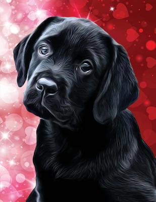Black Labrador Puppy Notebook: Dog Wisdom Quotes Cover Image