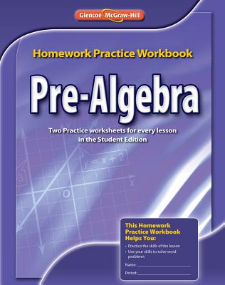 Pre-Algebra Homework Practice Workbook (Merrill Pre-Algebra) Cover Image