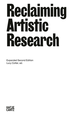 Reclaiming Artistic Research: Expanded 2nd Edition Cover Image