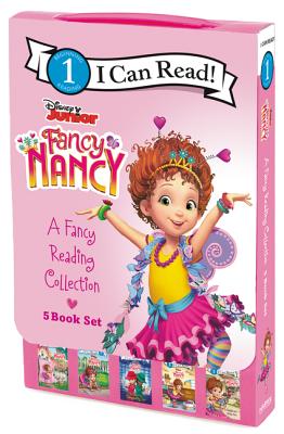 Cover for Disney Junior Fancy Nancy: A Fancy Reading Collection 5-Book Box Set: Chez Nancy, Nancy Makes Her Mark, The Case of the Disappearing Doll, Shoe-La-La, Toodle-oo Miss Moo (I Can Read Level 1)