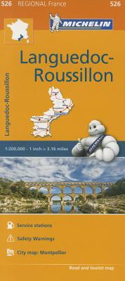 Michelin Regional Maps: France: Languedoc-Roussillon Map 526 By Michelin Cover Image