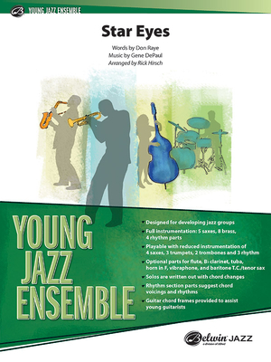 Star Eyes: Conductor Score & Parts (Young Jazz Ensemble) By Don Raye (Lyricist), Gene Depaul (Lyricist), Rick Hirsch (Lyricist) Cover Image