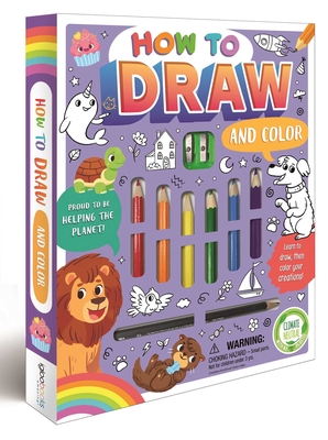 How to Draw and Color Set: with 6 Colored Pencils & Sketching Pencil Cover Image