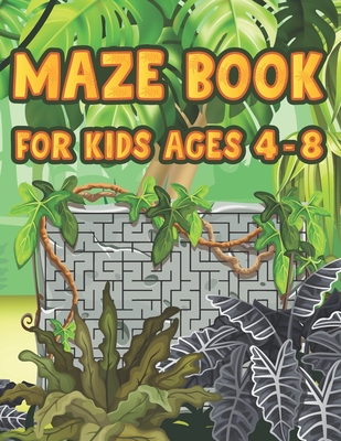 Maze Book For Kids Ages 4-8: Fun Extra Tricky Maze Game Beginner Levels Challenging Mazes for Kids 4-6, 6-8 year olds Maze book for Children Games By Jeannette Nelda Publishing Cover Image