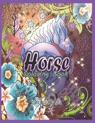 Horse Coloring Book (Adult Coloring Book #5) By P T Books, Sinallyna Cover Image