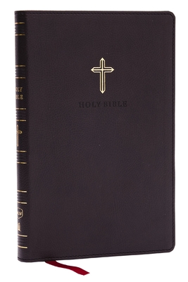 NKJV Holy Bible, Ultra Thinline, Black Leathersoft, Red Letter, Comfort Print By Thomas Nelson Cover Image