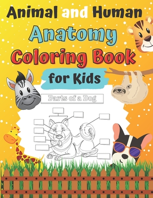 Animal and Human Anatomy Coloring Book for Kids: Ages 4-8 8-12