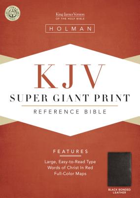 Cover for KJV Super Giant Print Reference Bible, Black Bonded Leather