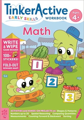 TinkerActive Early Skills Math Workbook Ages 4+ (TinkerActive Workbooks) By Nathalie Le Du, Gustavo Almeida (Illustrator) Cover Image