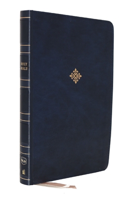 Nkjv, Reference Bible, Center-Column Giant Print, Leathersoft, Blue, Red Letter Edition, Comfort Print: Holy Bible, New King James Version By Thomas Nelson Cover Image