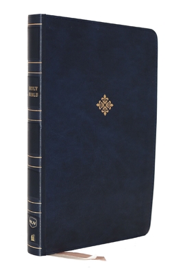 Nkjv, Reference Bible, Center-Column Giant Print, Leathersoft, Blue, Red Letter Edition, Comfort Print: Holy Bible, New King James Version Cover Image