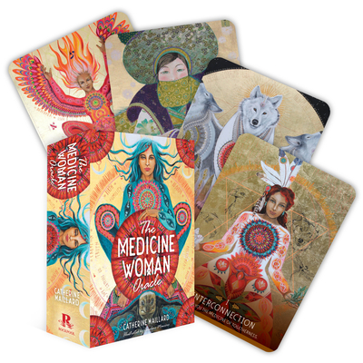 The Medicine Woman Oracle: Discover the Archetypes of the Divine Feminine (49 gilded cards and 196-page book) By Catherine Maillard, Caroline Manière (Illustrator) Cover Image